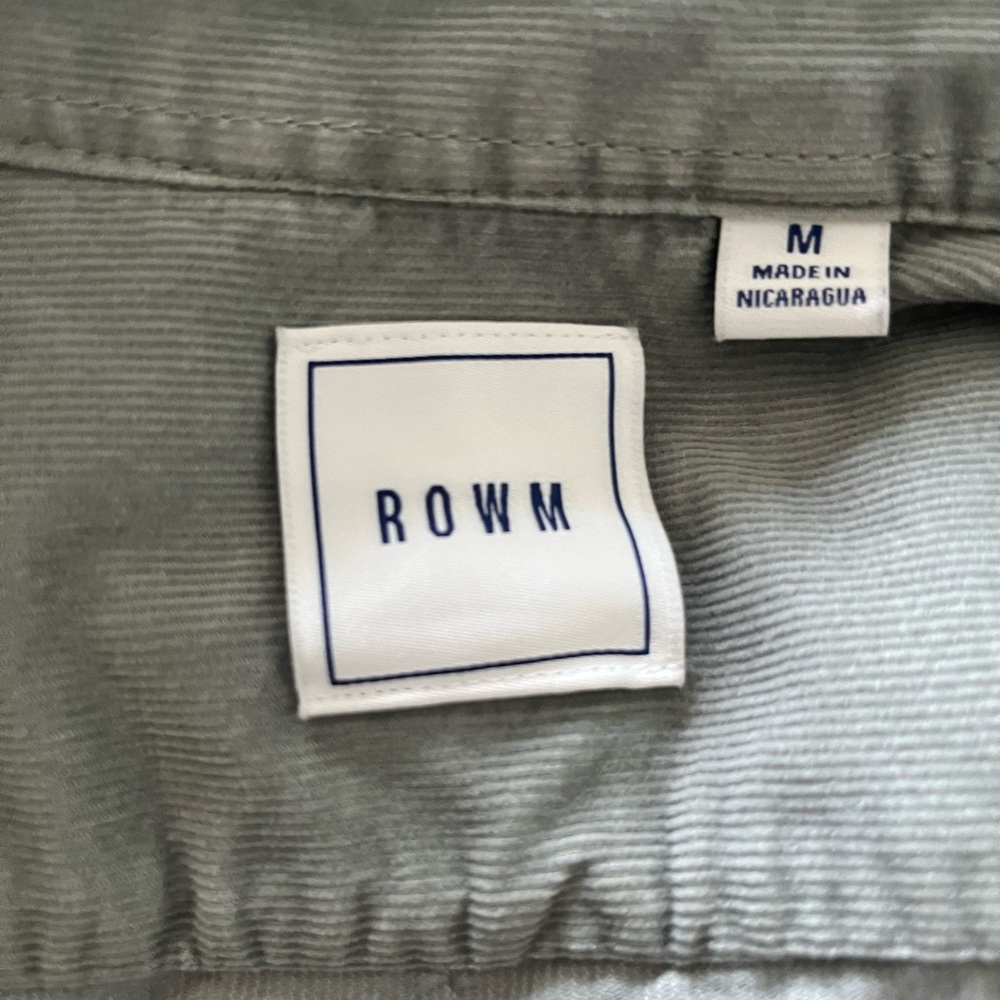 Gray ROWM Button-Up Shirt - Picture 2 of 3